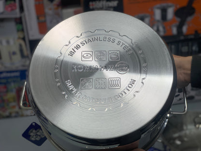 Korkmaz Turkish  🇹🇷 Original 10 Pieces Cookware Set Stainless Steel (LIFE TIME WARRANTY)