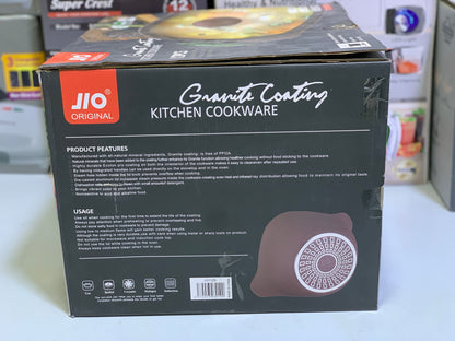 Jio Granite Coating Kitchenware 12 Pieces Set