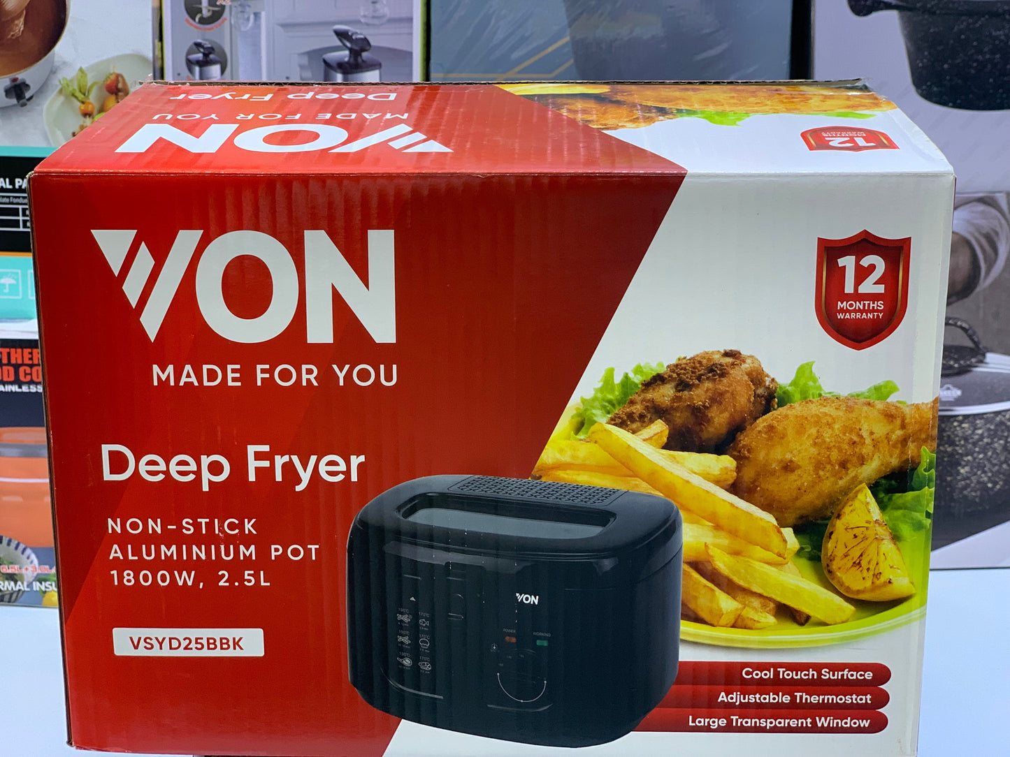 VON Deep Fryer|1800W|2.5L