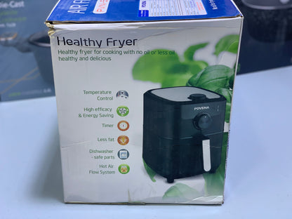 Povena Healthy Air Fryer 5.5L capacity Temperature Control |