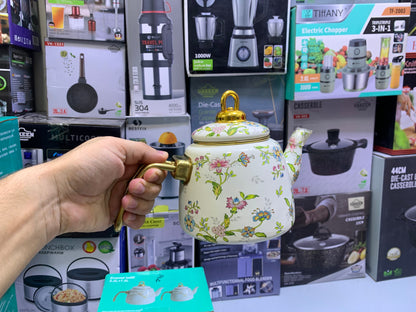 Enamel Coating Stylish Tea Kettles Two Pieces