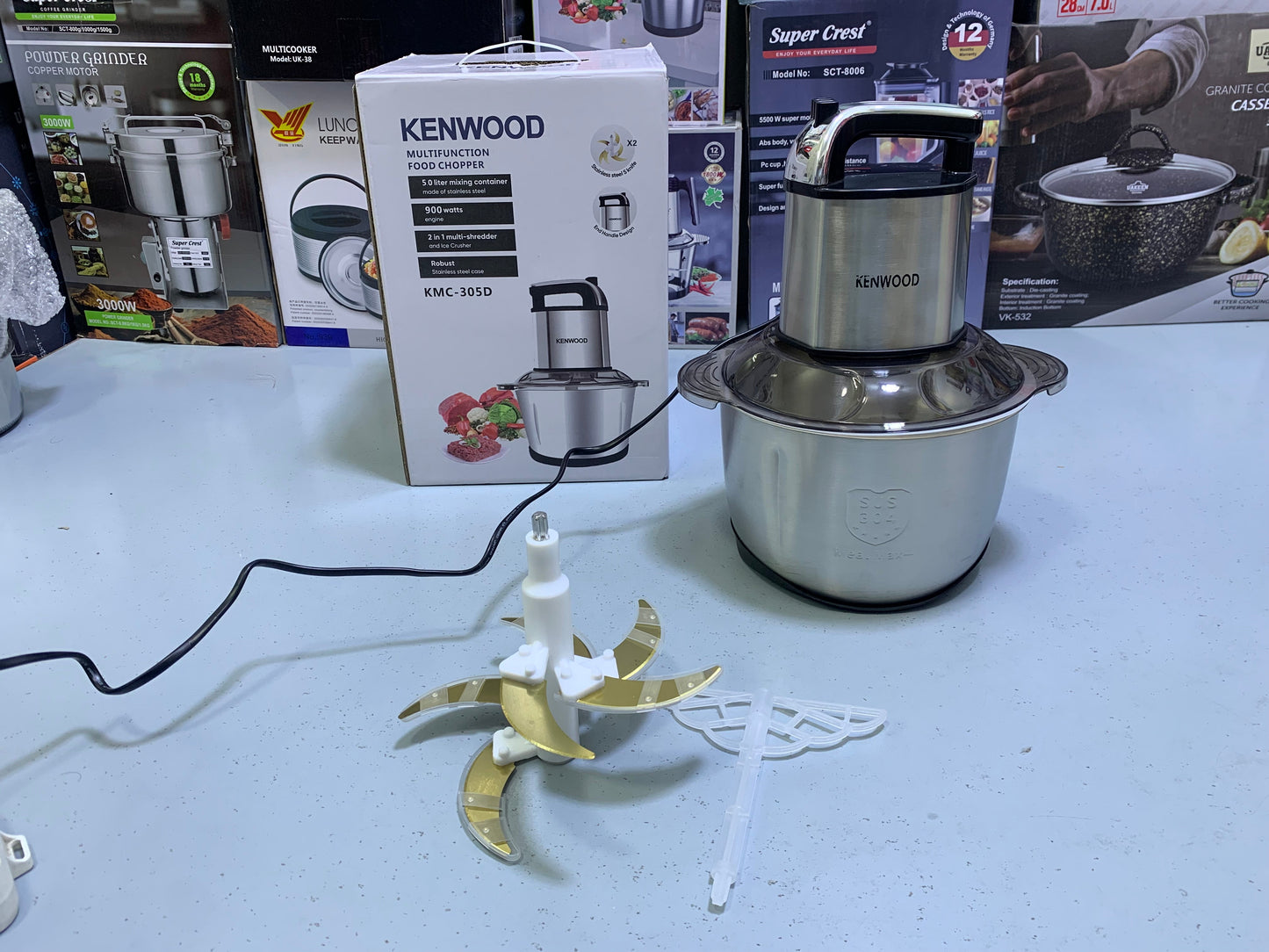 Kenwood Multifunctional Food Chopper 5L and 900w Stainless Steel double blades