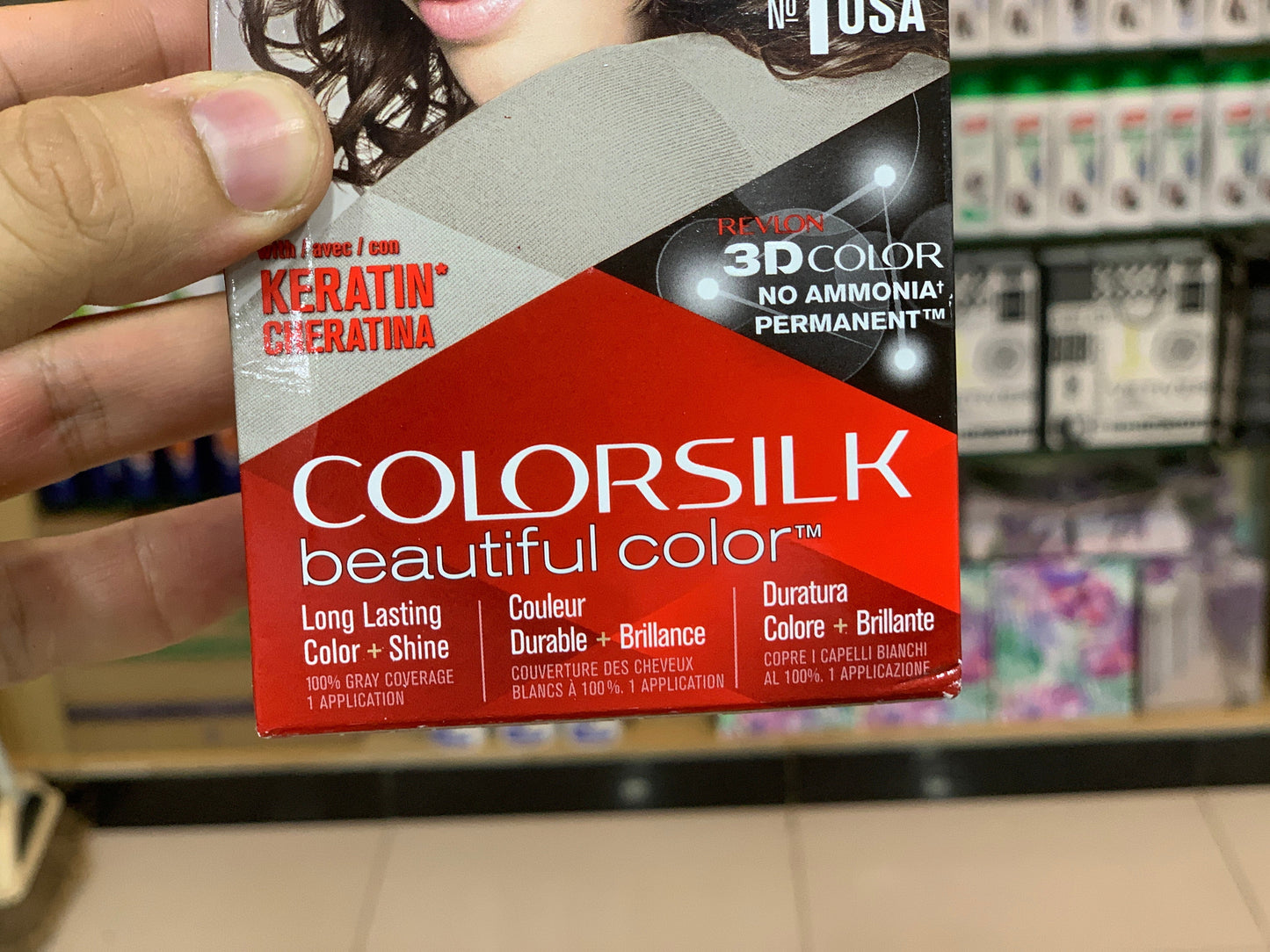 Original  Revlon USA 3D Hair Color Long Lasting  Shade 30 Dark Brown