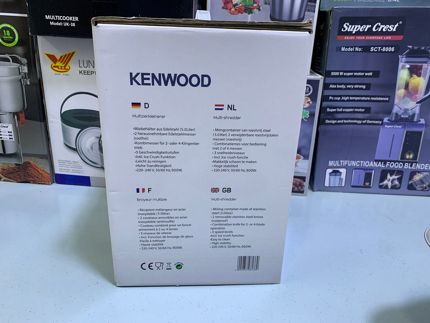 Kenwood Multifunctional Food Chopper 5L and 900w Stainless Steel double blades