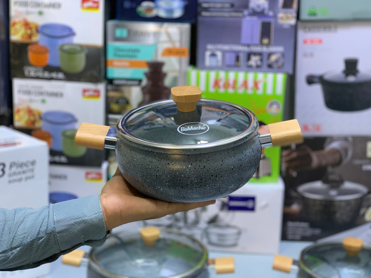 13 Pieces Bakhschie Brand cookware set-Mom’s first choice