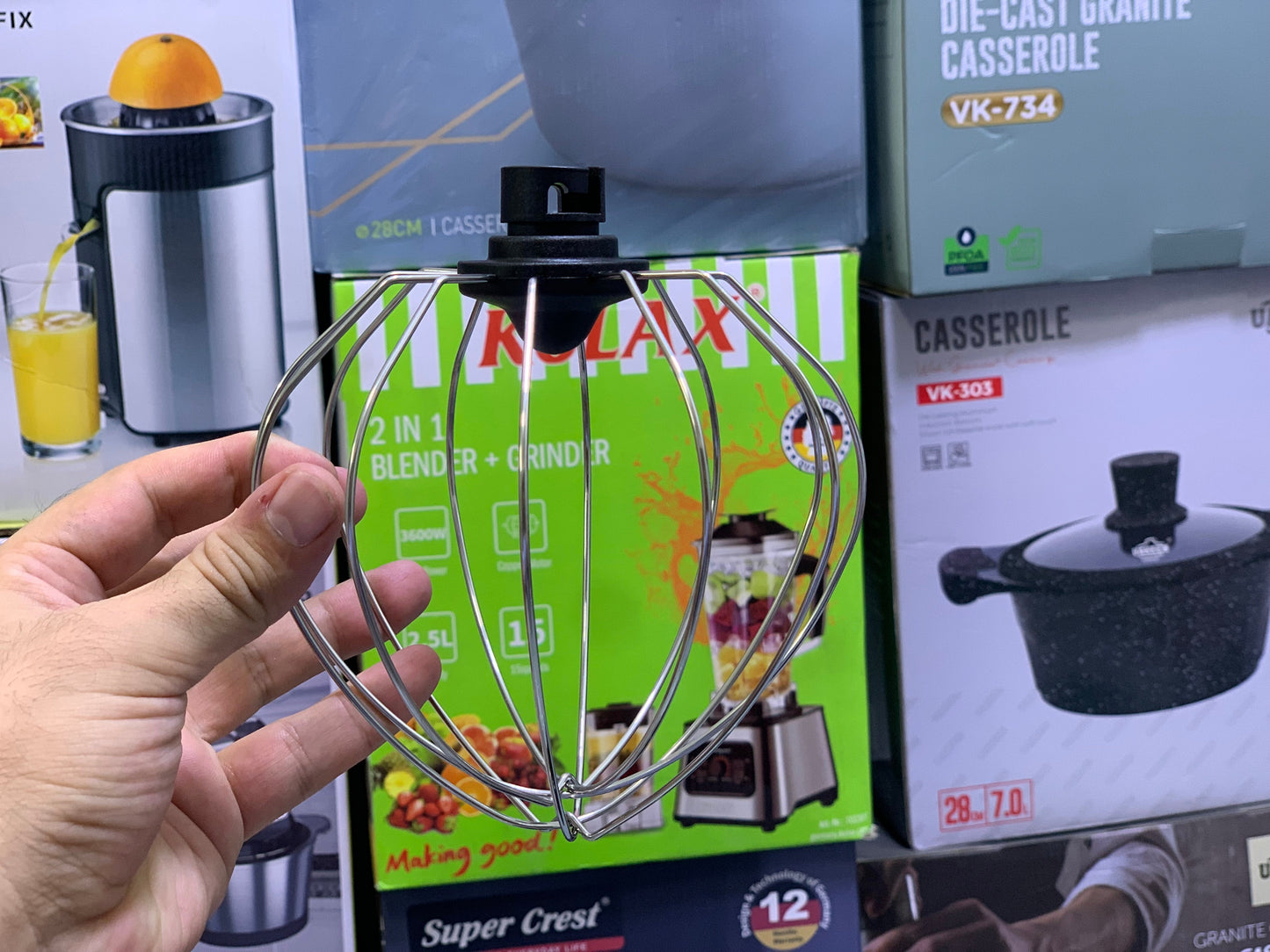 KOLAX’s LED Stand Mixer| 2000W| 7.8L bowl capacity