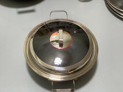 DUBAIZONES™ HoneyComb Laser Coating deep karahi/Handi , Stainless Steel