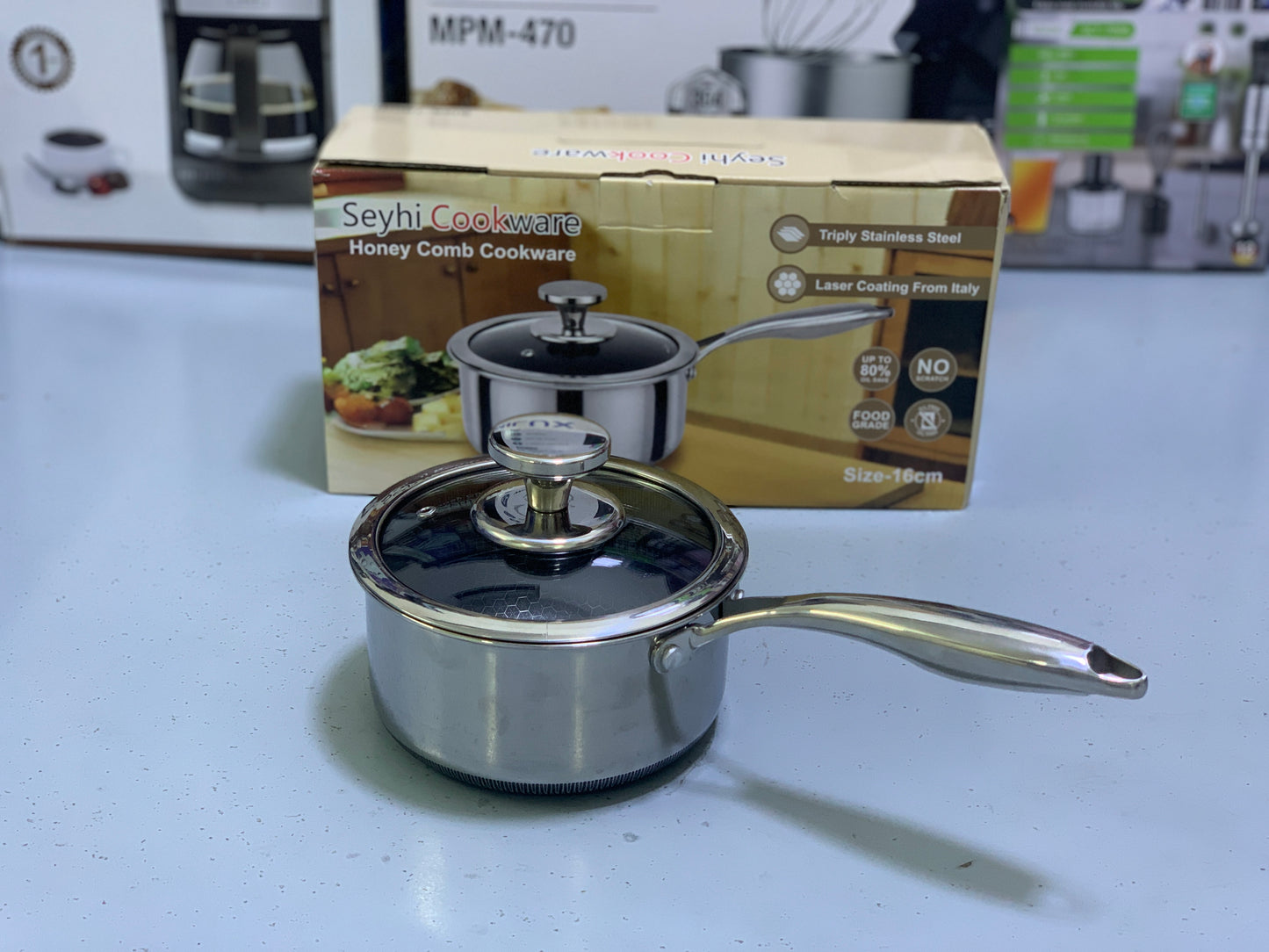 Laser Coating Sauce pan 16cm