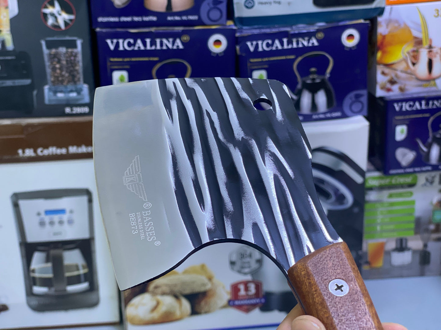 2 in 1 Cleaver and knife  with straps
