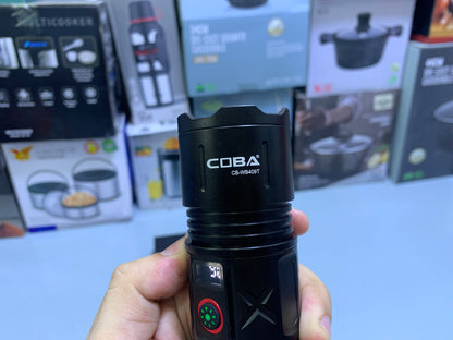 COBA Handheld Torch Model: CB-W409T Rechargeable Flashlight