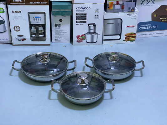 Laser Coating Shallow Type Handi Set Sus 316