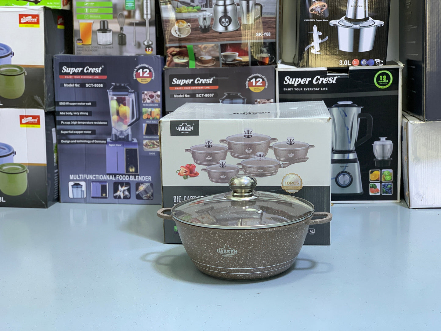 Uakeen Original 10 Pieces Cookware Set