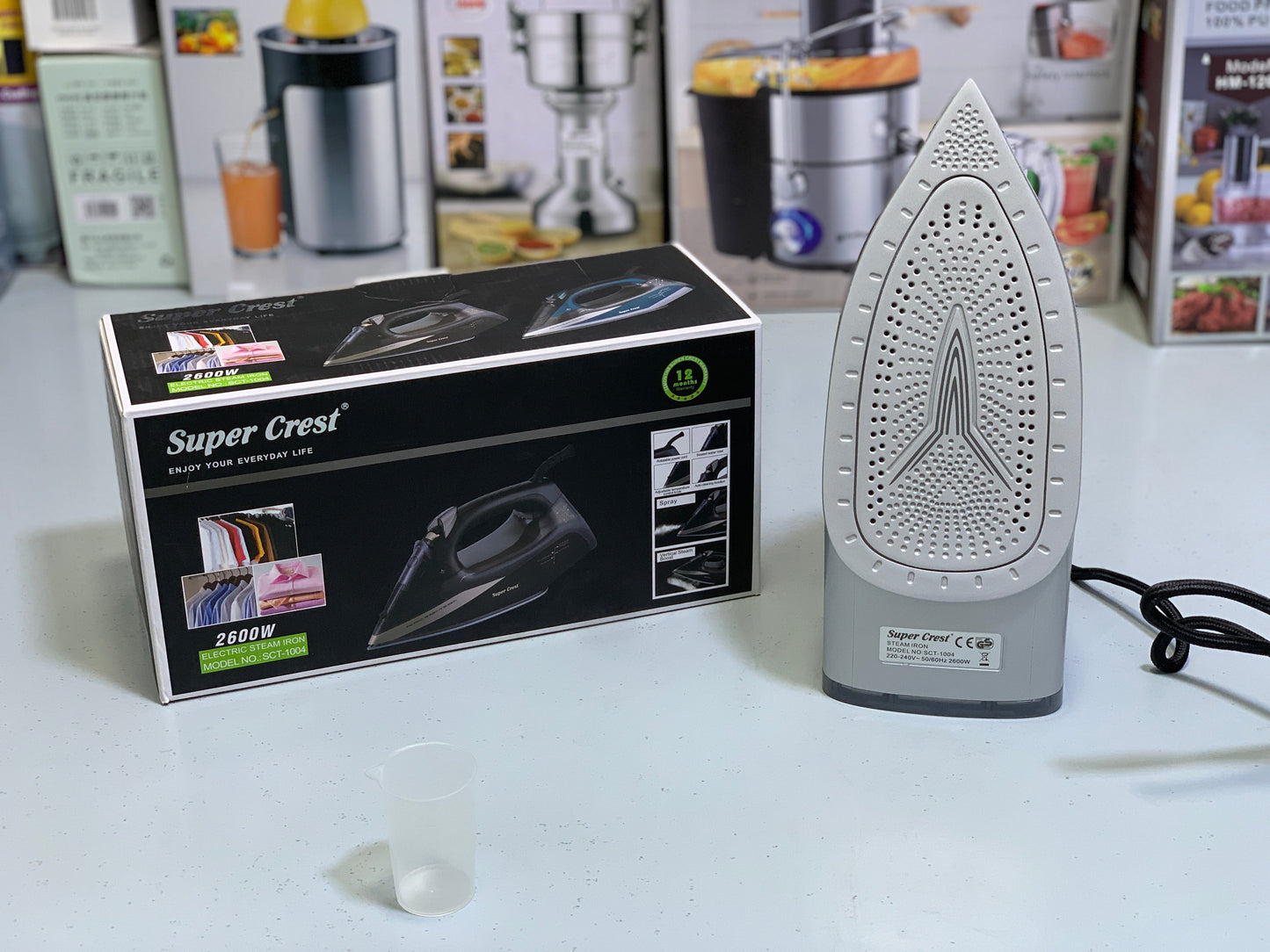 Super Crest Steam iron 2600w Model: SCT-1004