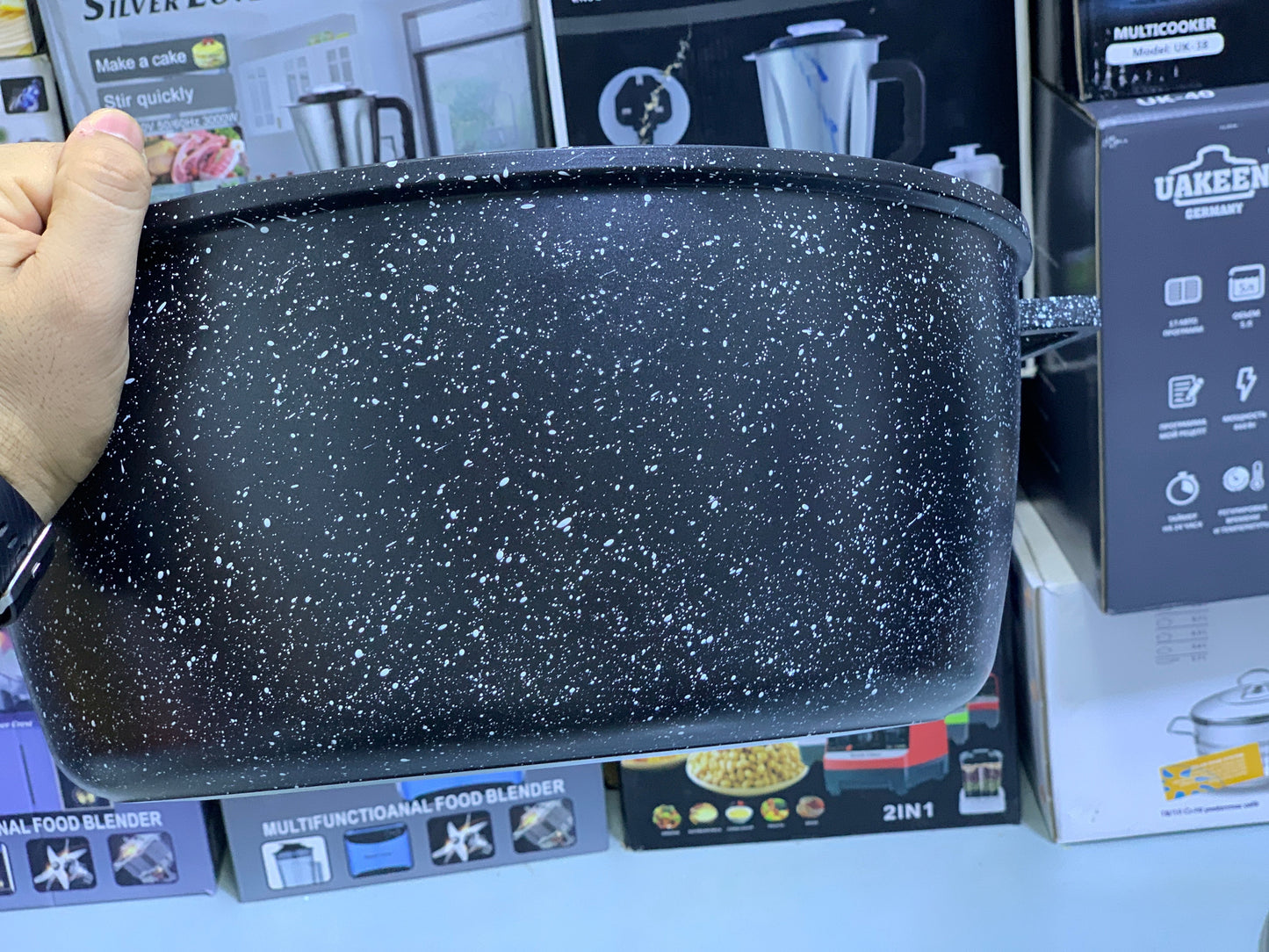 Uakeen Die-Cast Granite Casseroles-Pately or Pots