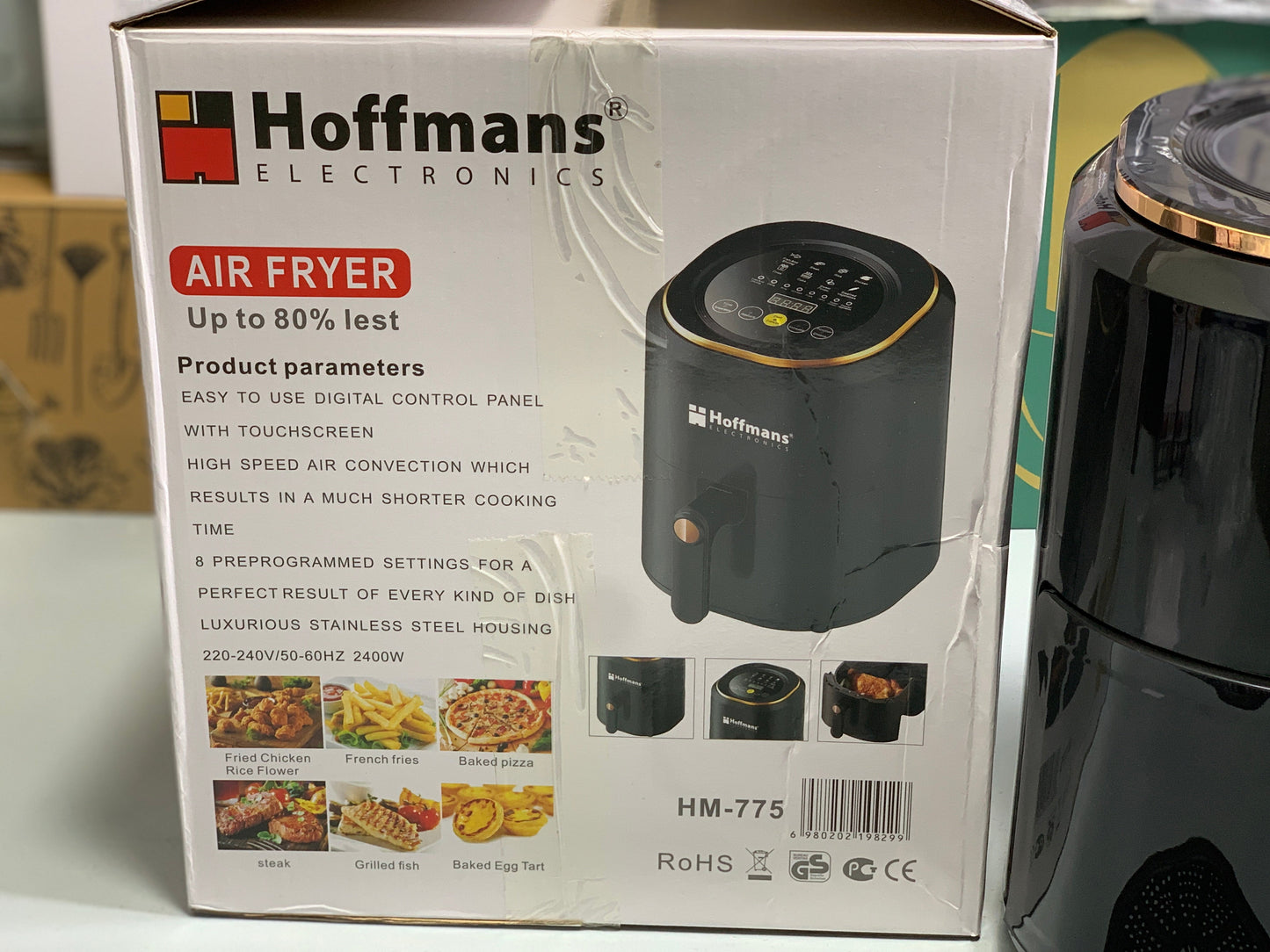 DUBAIZONES™ High Quality Oil Free Air Fryer Hoffmans Electronics  7.5L 2400w Germany Technology