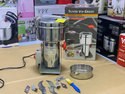 Sliver VIP Gresit Grinder Stainless Steel (1,000 Gram)