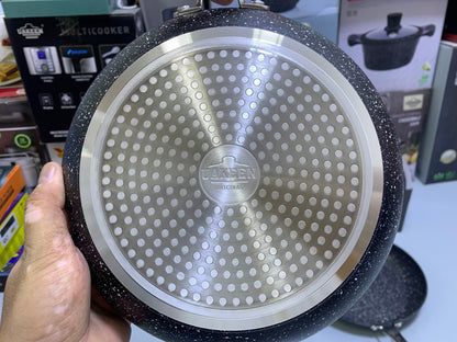 UAKEEN Germany Forged Frying Pan Granite Coating Flat Surface