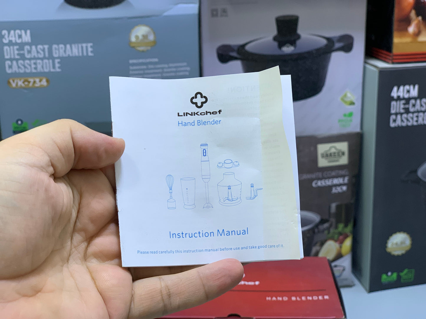 Linkchief 5 in 1 Hand Blender Set Stainless Steel