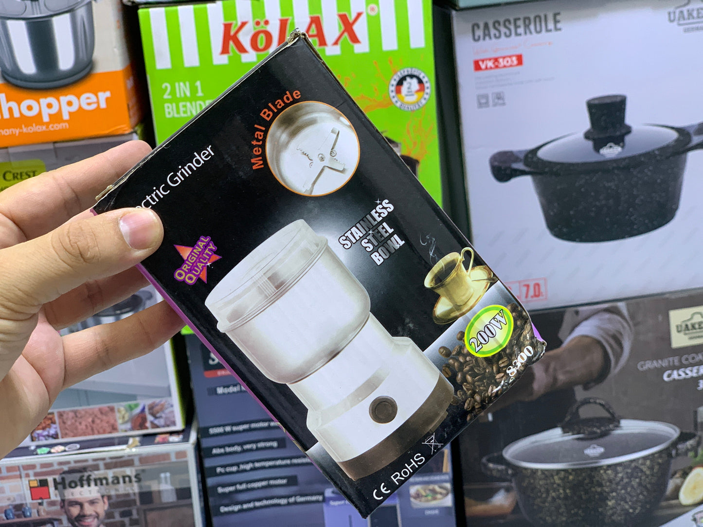 Electric Mini Grinder Capacity 50G and 200w