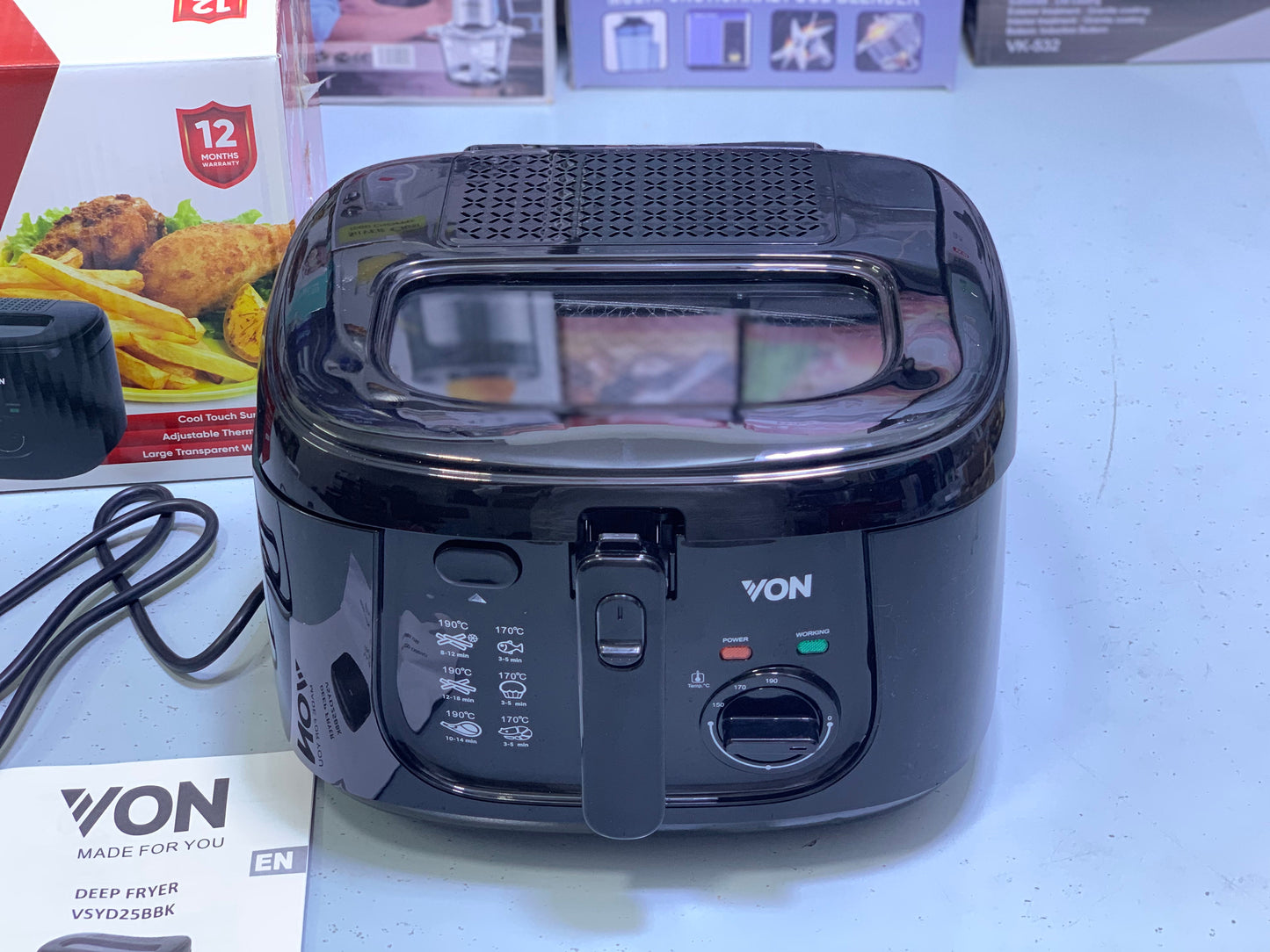 VON Deep Fryer|1800W|2.5L