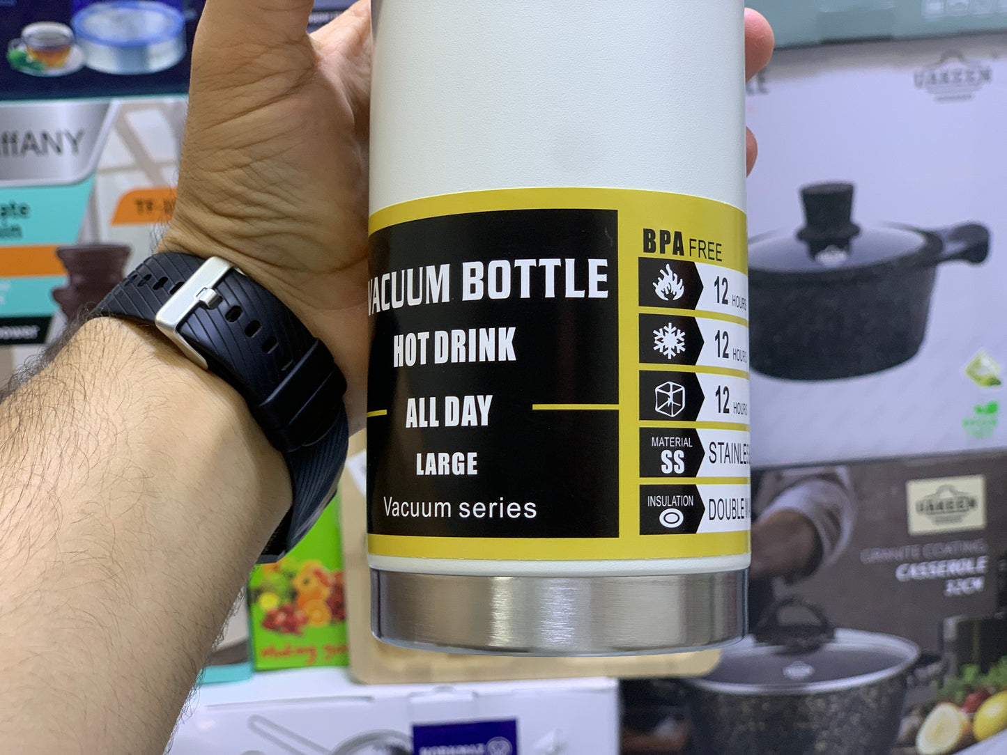 Vacuum Flask Bottle hot and Cool 800ml | Hot and Cool water Bottle