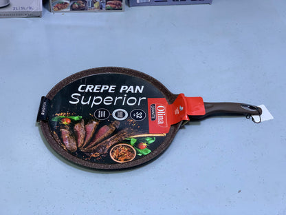 Non Stick Creepy Pans  - Pizza Pan and Tawa 32cm Granite Coating Color Dark Brown