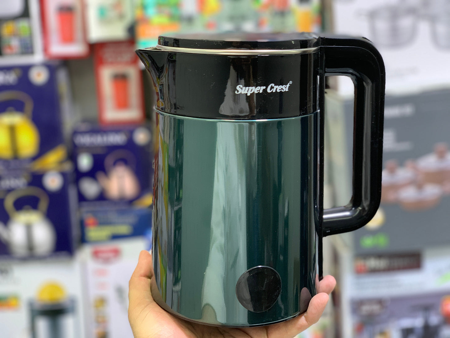 Super Crest Electric Tea Kettle 2000w 2.3L Model: SCT-4017