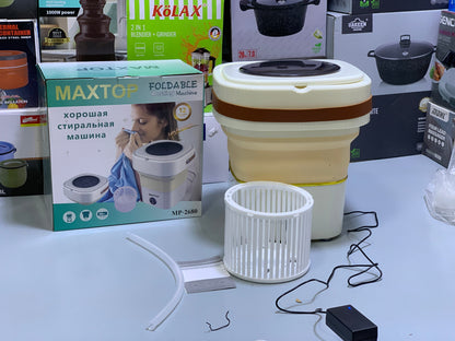 Maxtop Folding washing machine 50w can be used on solar system