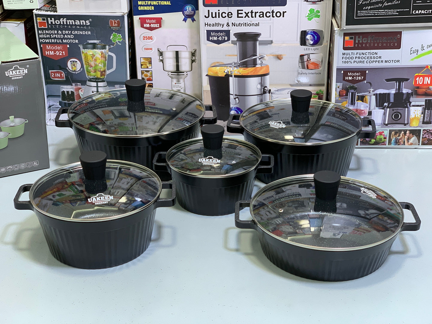 UAKEEN Germany 10 Pieces Cookware set