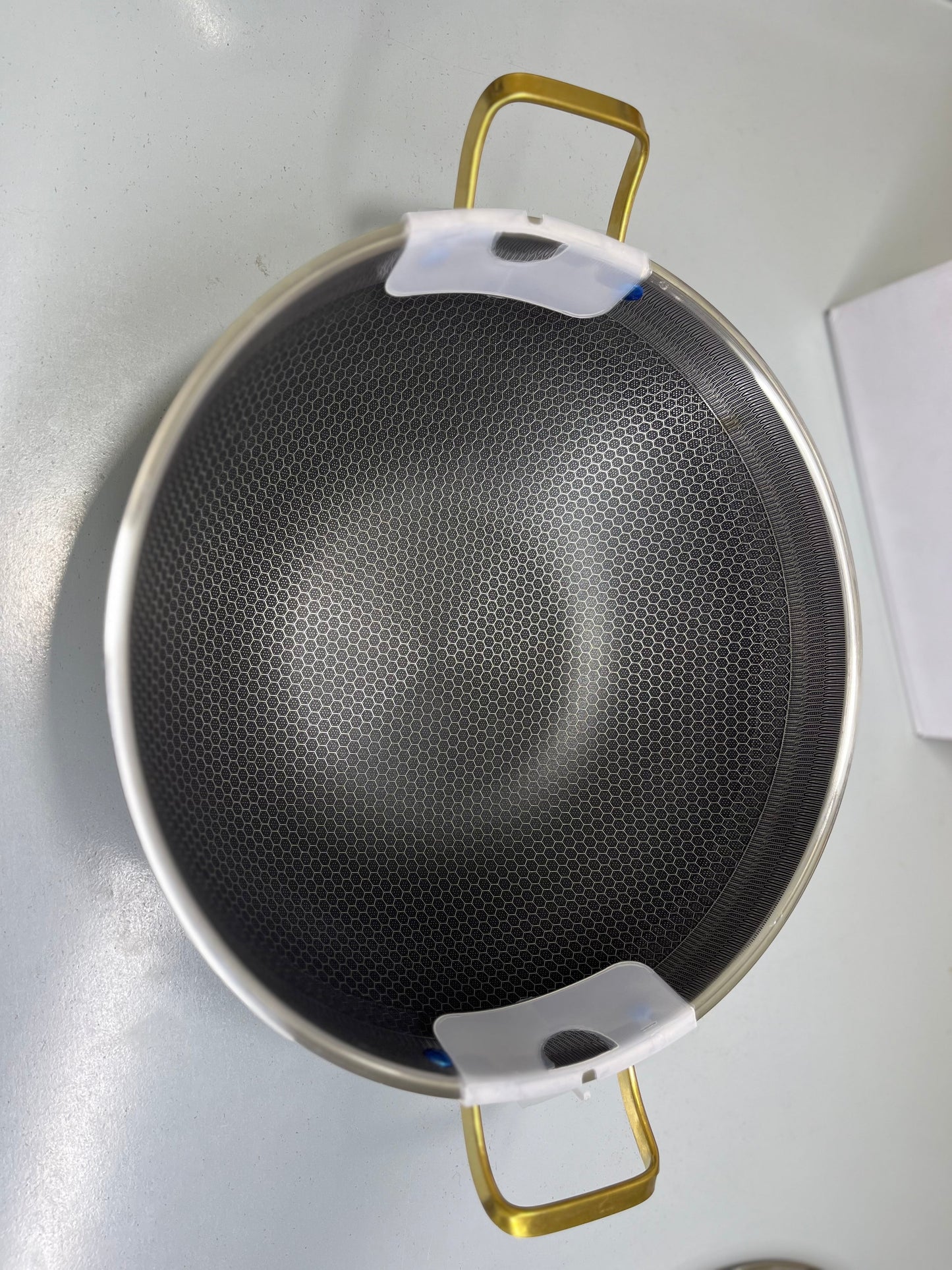 DUBAIZONES™ Laser Coating Handi / Karaai with Golden and Blue Handles