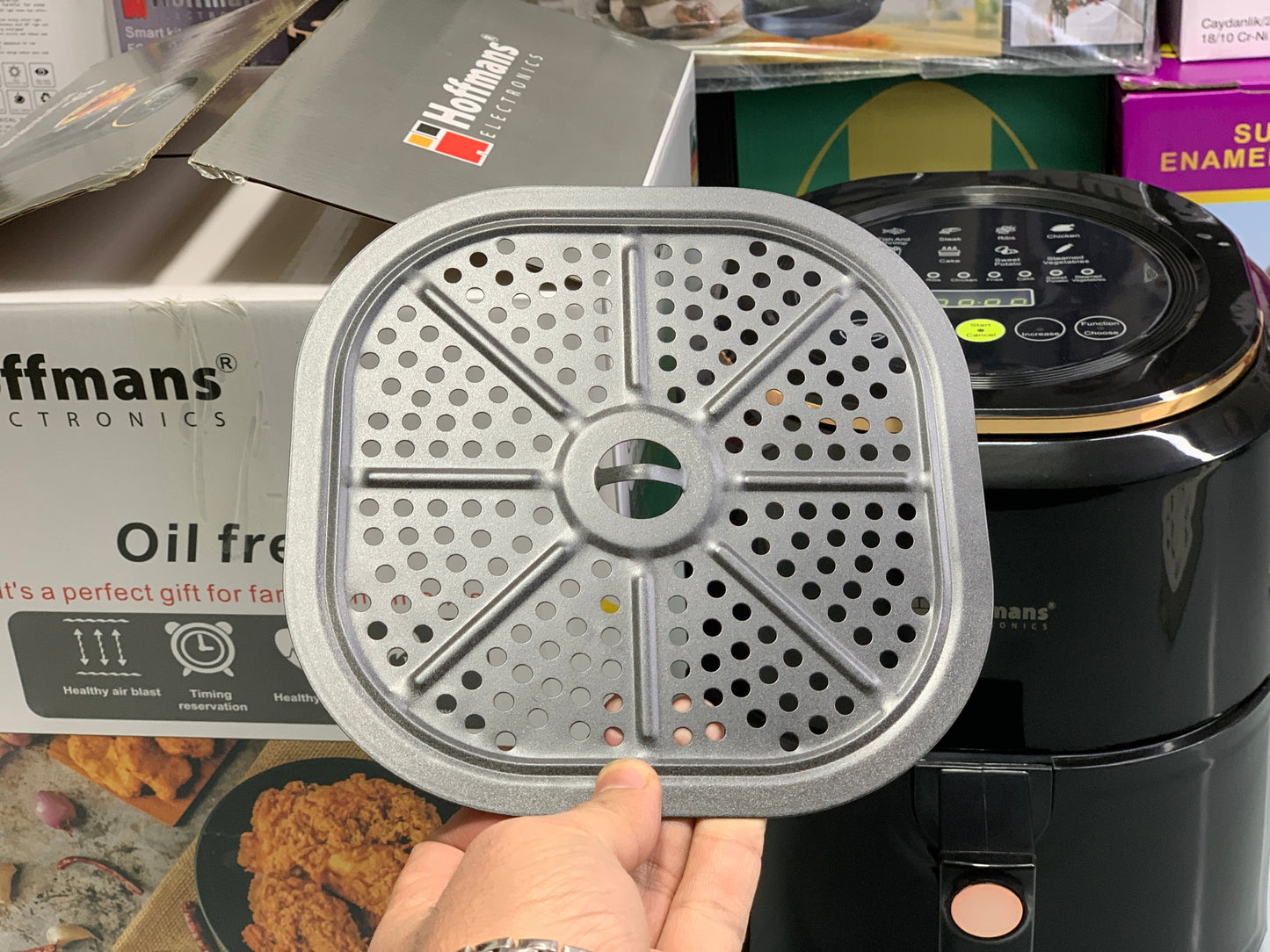 DUBAIZONES™ High Quality Oil Free Air Fryer Hoffmans Electronics  7.5L 2400w Germany Technology