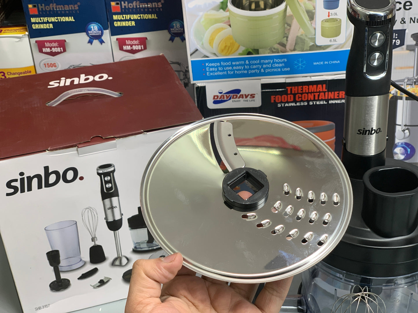 SINBO Stand Mixer and Blender Set Stainless Steel