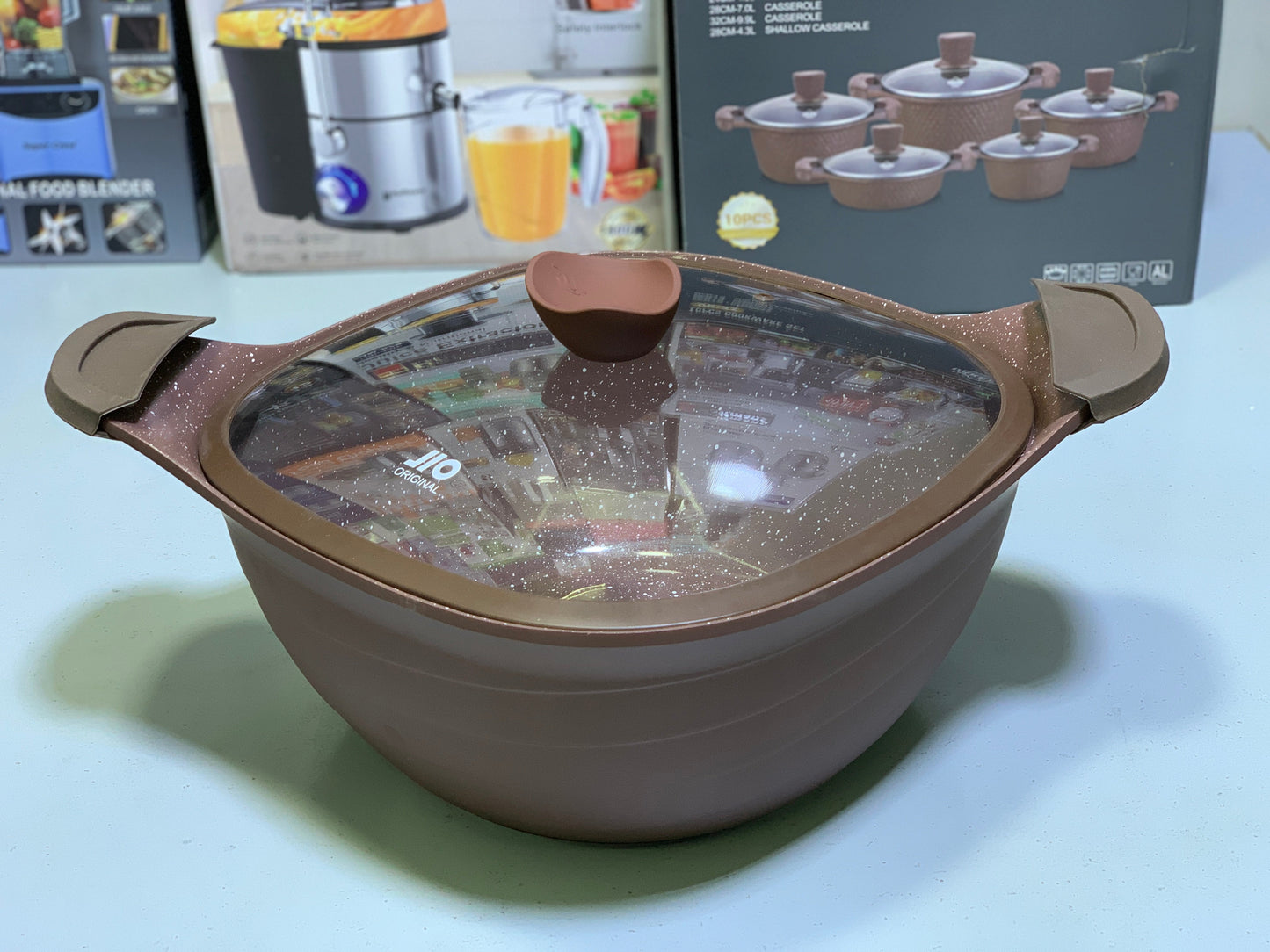 Jio Granite Coating Kitchenware 12 Pieces Set