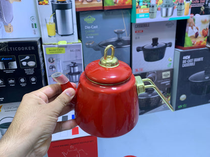 Turkish GuzelEmaye  2 Pieces Enamel Teapot kettle 1000ml and 2100ml