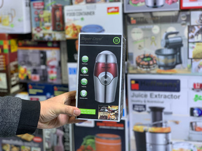 Super Crest Coffee Grinder With Safety Option