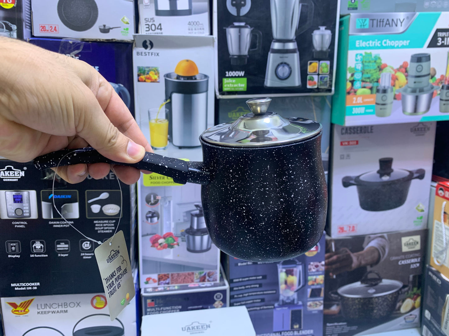 UAKEEN 3 Pieces Sauce Pans set vk-23