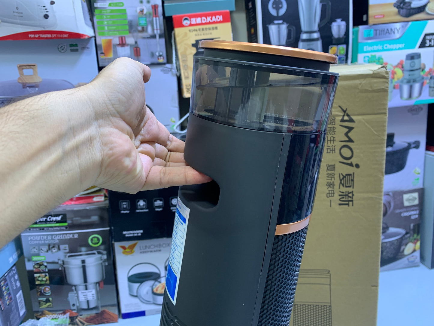 Remote Control Rotating Electric Heater with humidifier 2000w