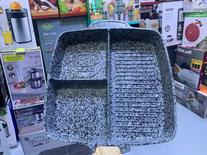 UIIOY Universal Granite Die Cast Grill Pan 28cm