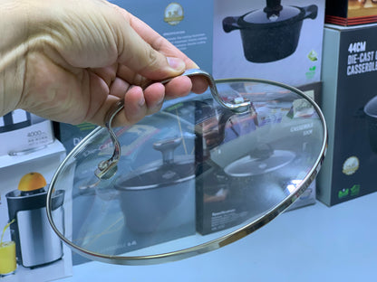 MGRF 12 Pieces Cookware Set Stainless Steel 18/10 Super Capsule Bottom