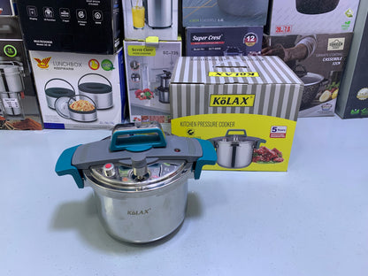 Kolax Pressure Cooker 6L and Stainless Steel 18/10 Capsule bottom