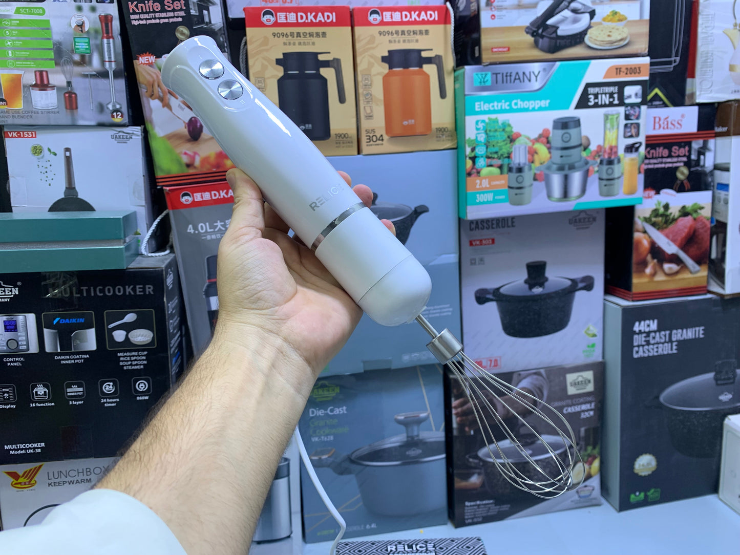 Relice Hand Blender Set Stainless Steel 900w Model RL-257