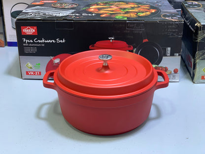 UAKEEN 7 pieces Die-Casting Aluminium Cookware Set|VK-21