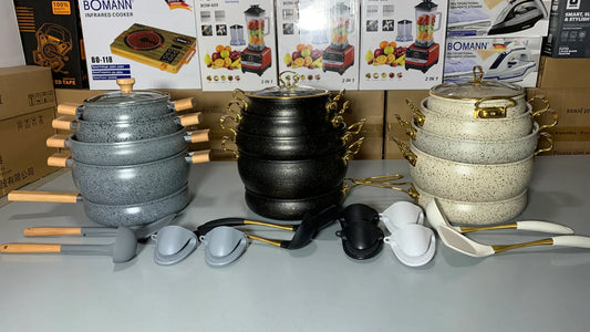 DUBAIZONES™  IMPORTED 13pcs Premium Cookware Set – Versatile and Stylish for Every Kitchen