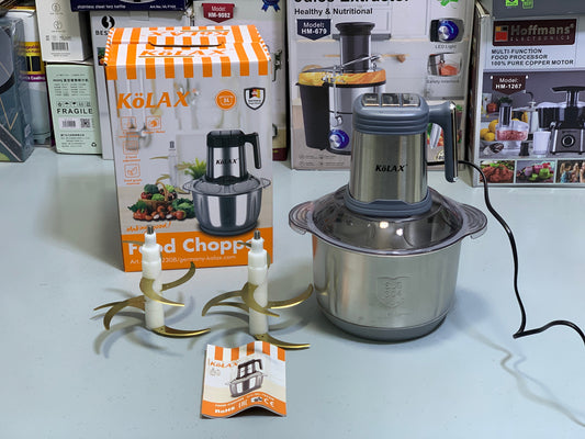 Kolax Meat Chopper with Double Stainless Steel Blades