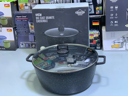 Uakeen Die-Cast Granite Casseroles-Pately or Pots