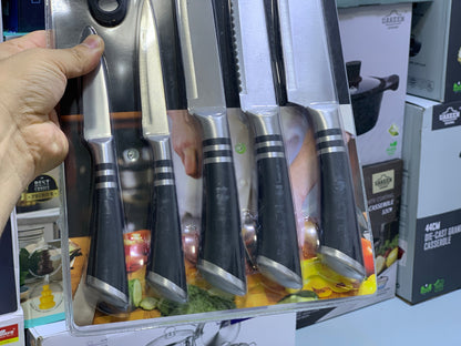 6 Pieces Knife Set Stainless Steel
