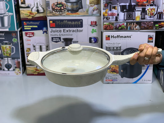 DUBAIZONES™ Granite Coated Deep Frying Pan 28 cm