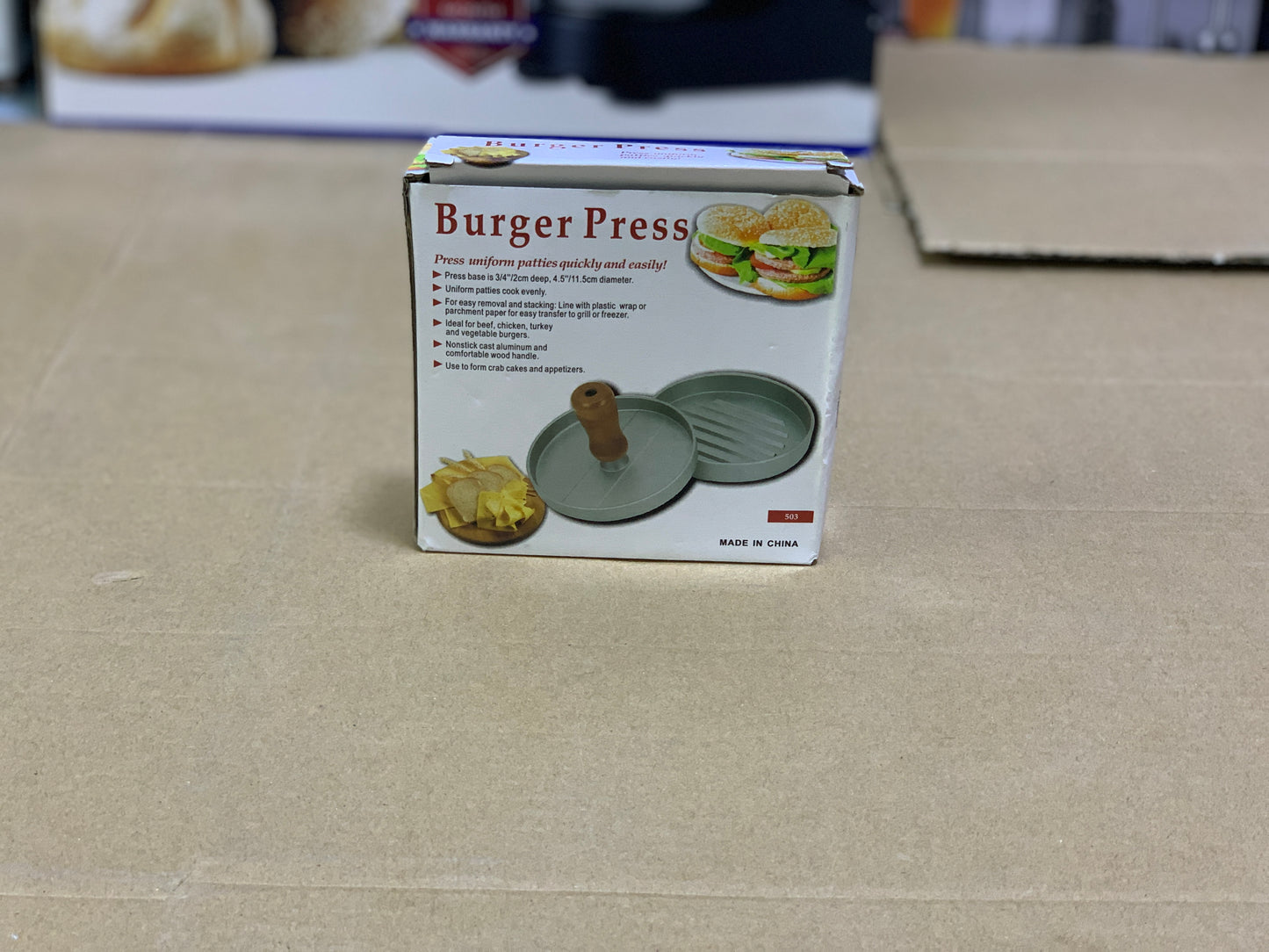 Burger presser