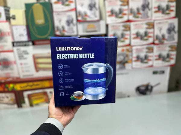 DUBAIZONES™ UK Import Glass Electric Kettle – 1.7L
