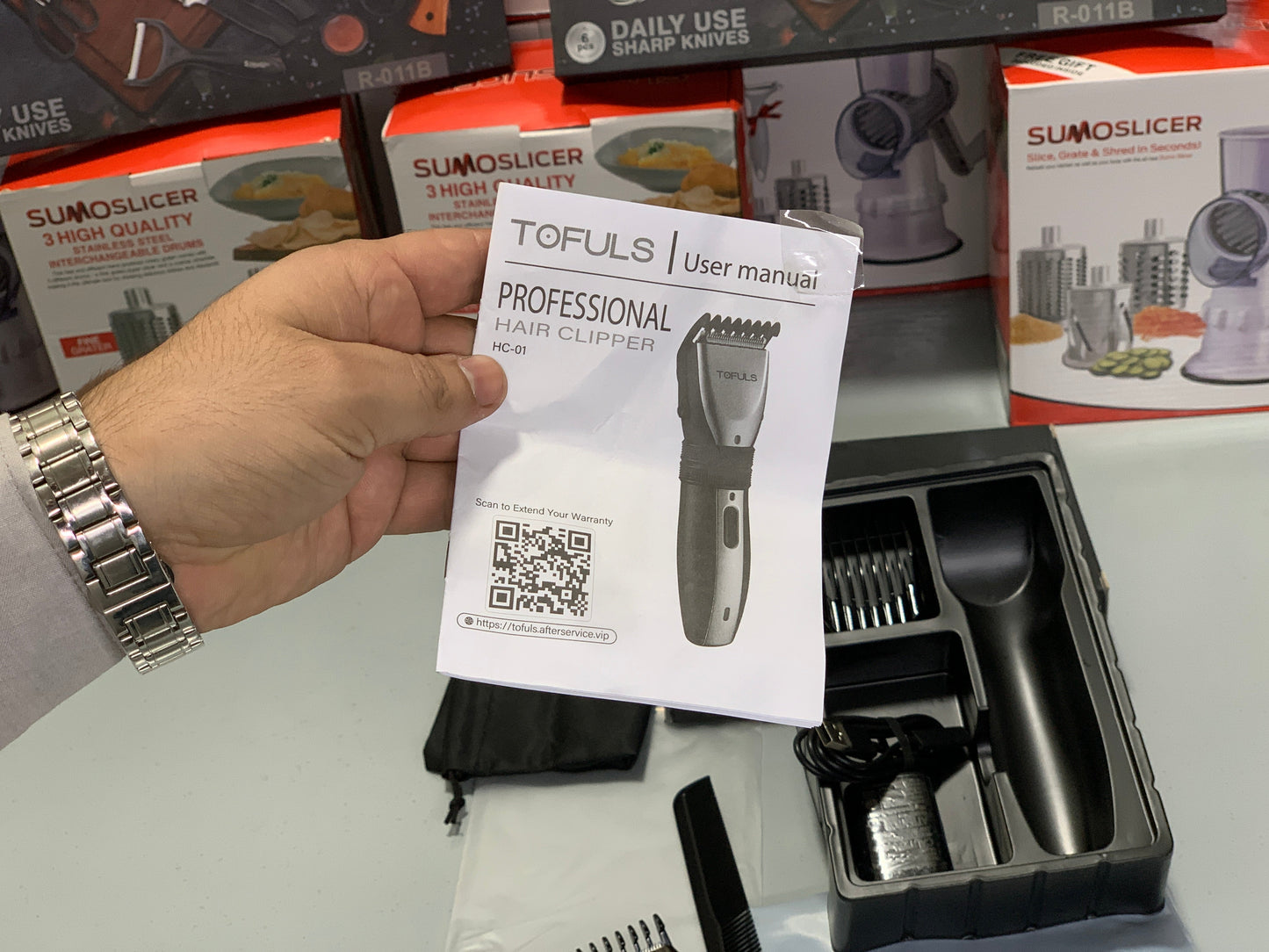 DUBAIZONES™ TOFULS Brand Professional Hair Clipper with Essentials Tools